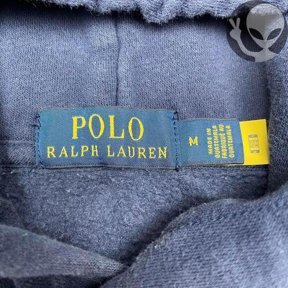 Ralph Lauren Navy Polo Bear Hoodie Size Medium - Picture 4 of 6